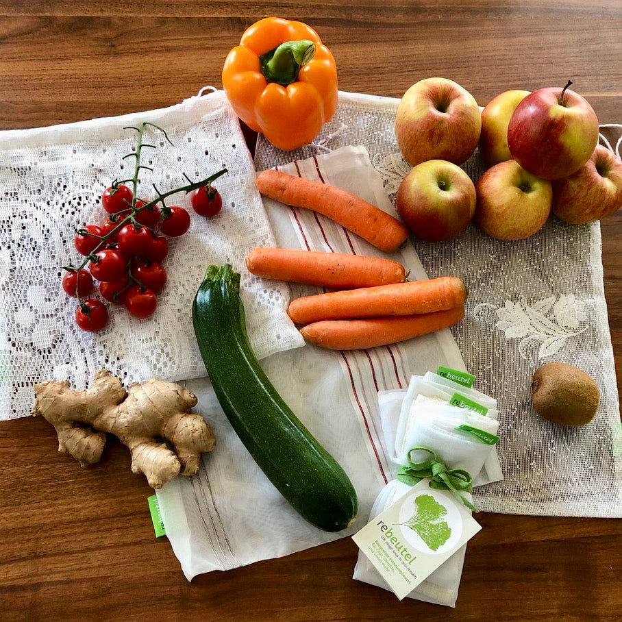 rebeutel 3er-Pack für den Obst- und Gemüseeinkauf